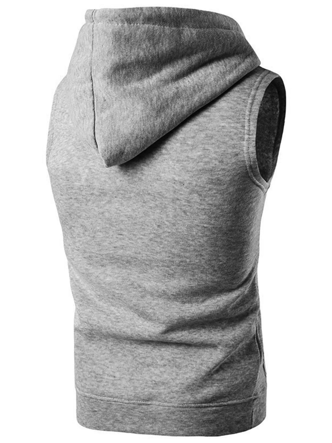 Men's Drawstring Hooded Tank - cas7m