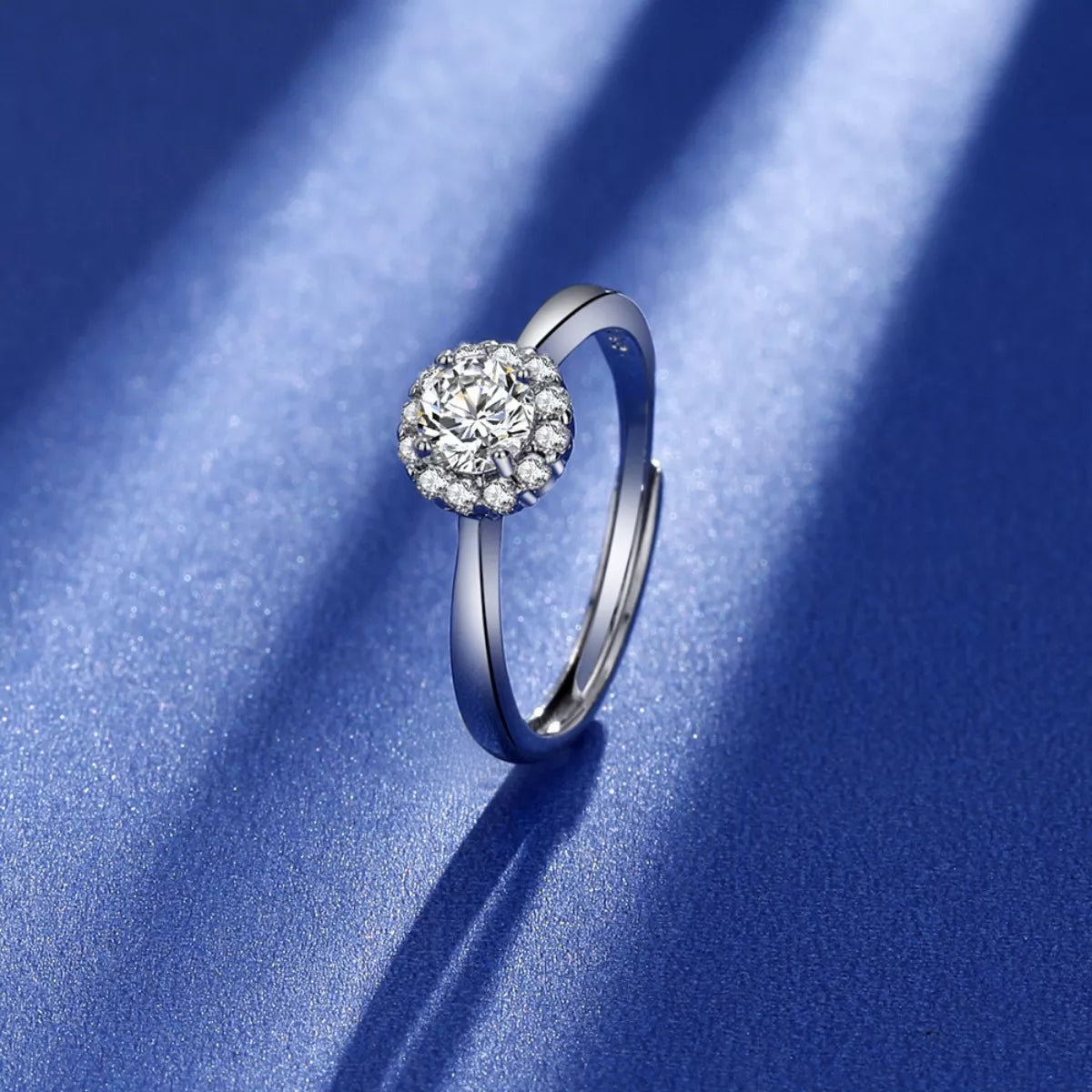 1 Carat Moissanite 925 Sterling Silver Ring - cas7m