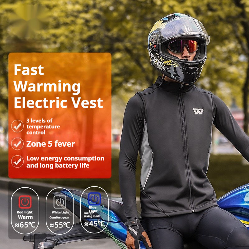 Winter Electric Heating Vest Cold-proof Warm Vest Vest - cas7m