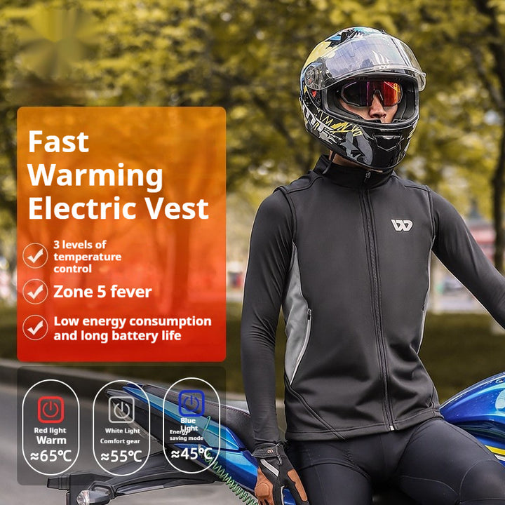 Winter Electric Heating Vest Cold-proof Warm Vest Vest - cas7m