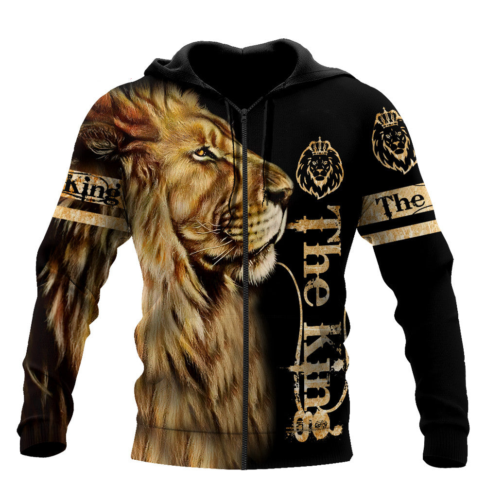 Animal Lion Men 3D Printed Sports Hoodie - cas7m