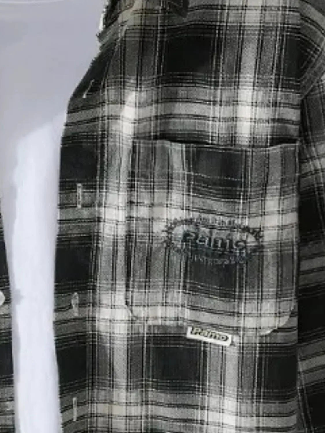 Men's Plus Size Plaid Button Up Long Sleeve Shirt - cas7m