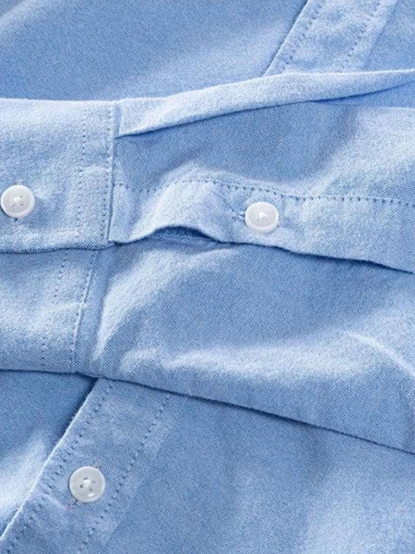 Men's Plus Size Button Up Long Sleeve Shirt - cas7m