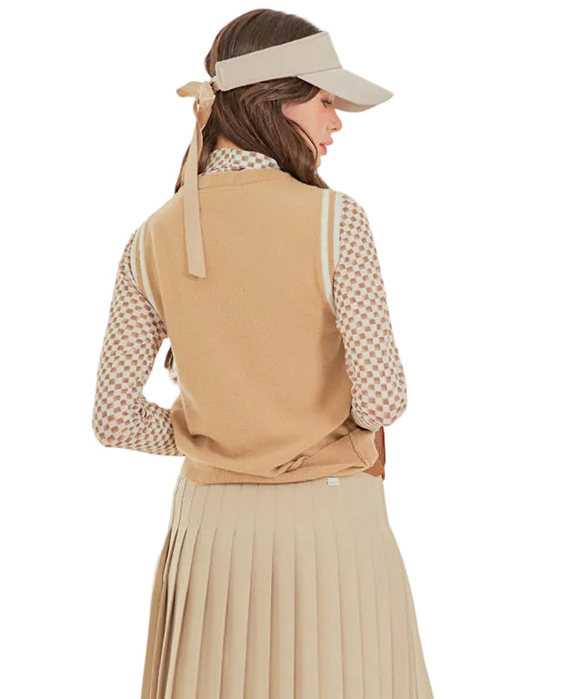 BENECIA 12 Cera Pleated Skirt - Beige