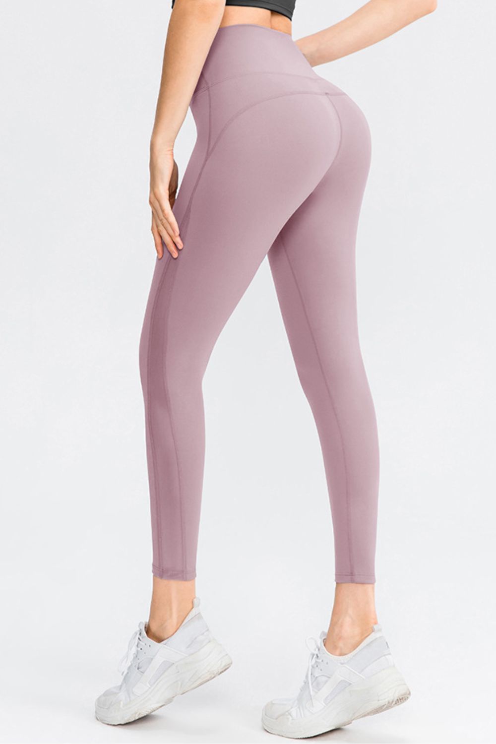Wide Waistband Slim Fit Long Sports Pants - cas7m