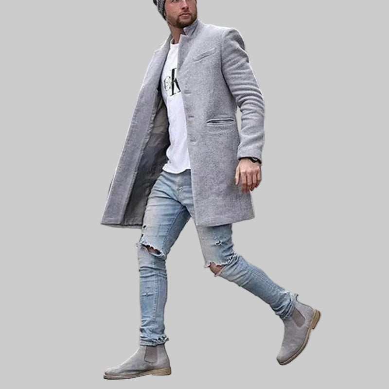 Men's trench coat long autumn and winter coats - cas7m