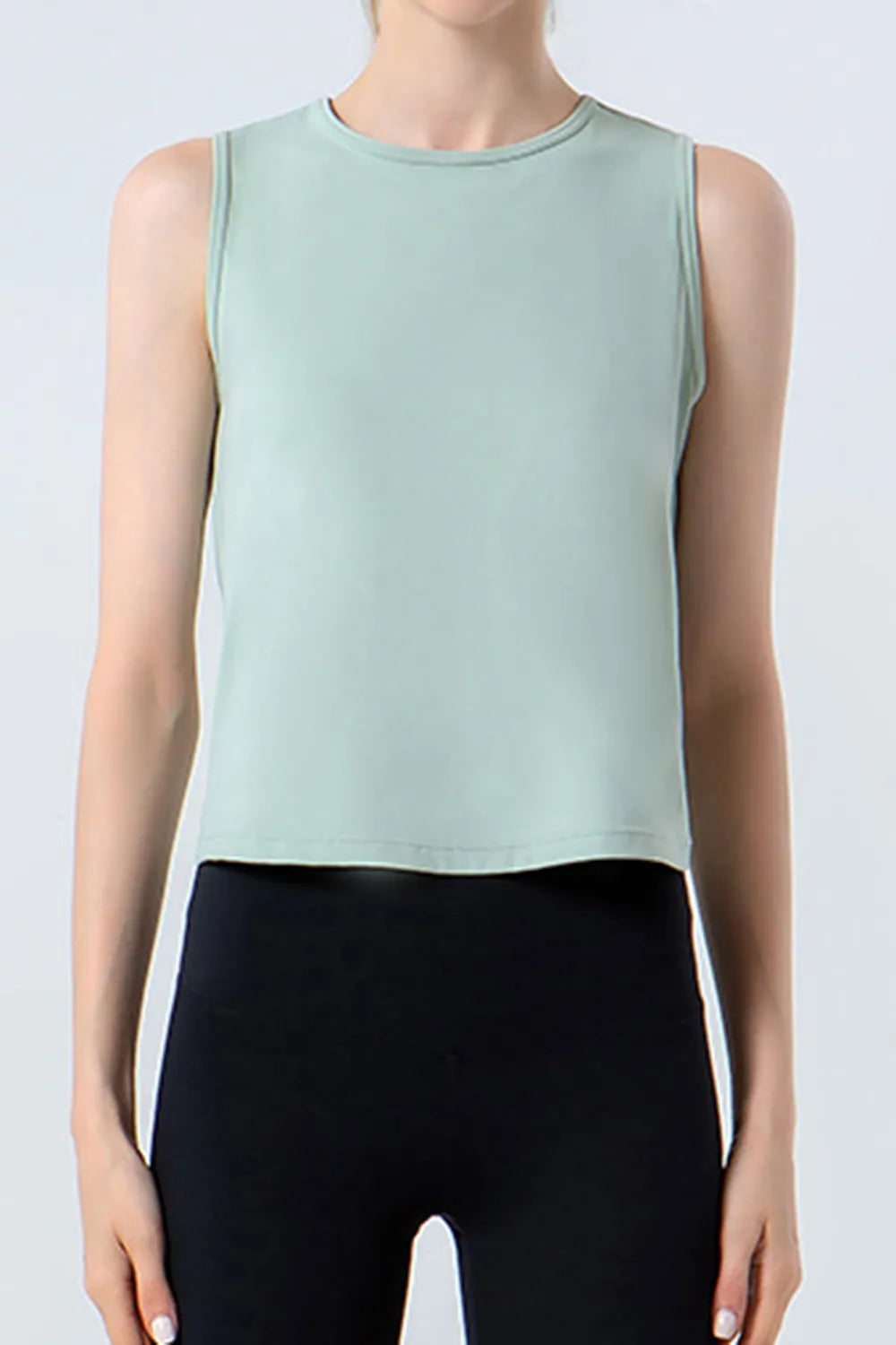 Round Neck Active Tank - cas7m