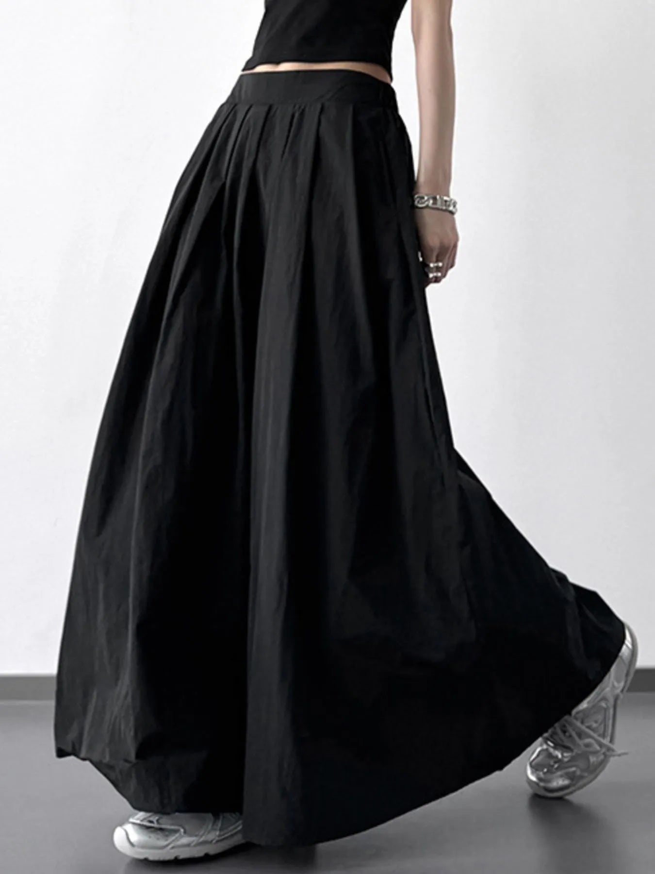 Pleated Maxi Skirt - cas7m