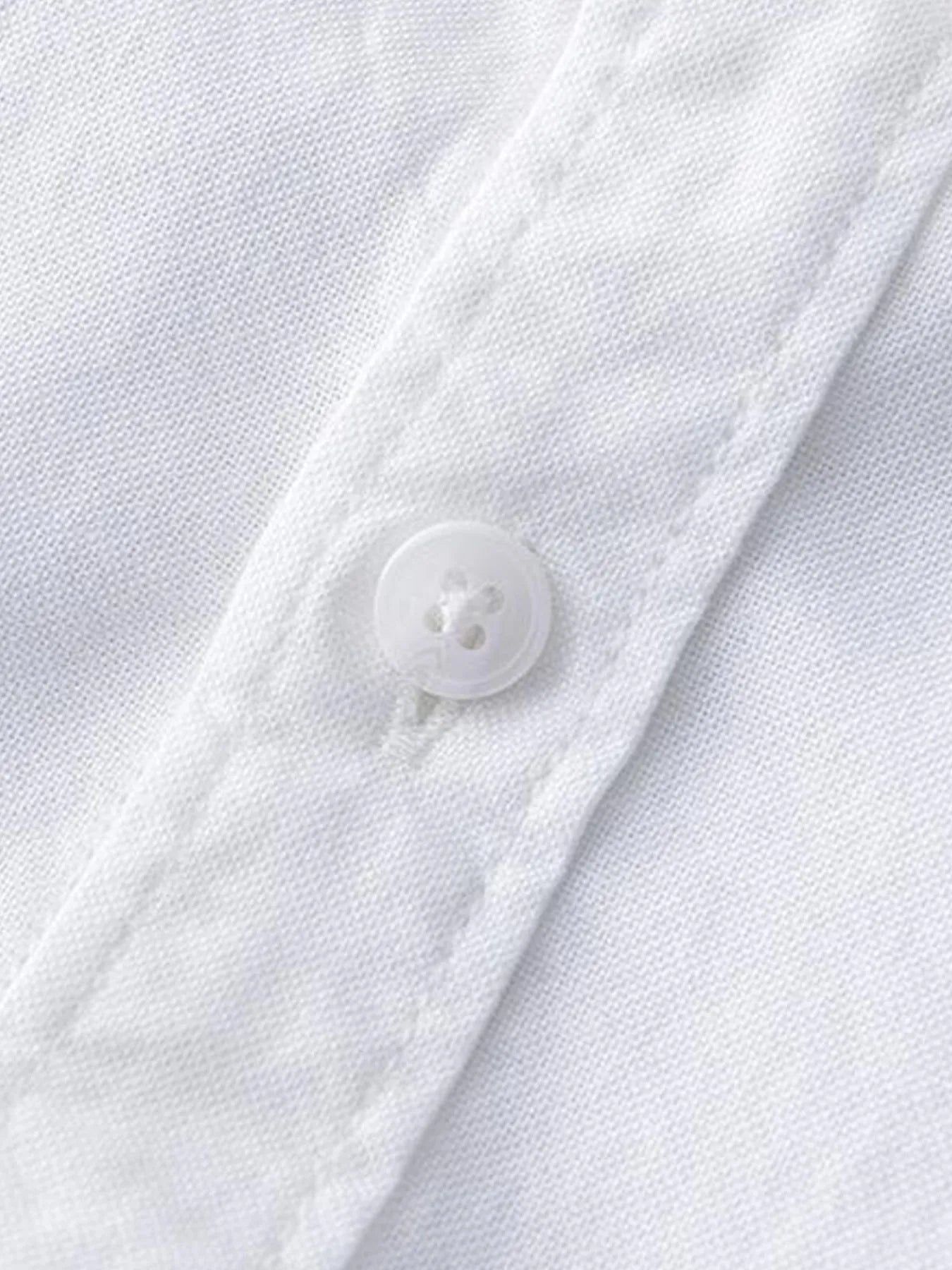Men's Plus Size Button Up Long Sleeve Shirt - cas7m