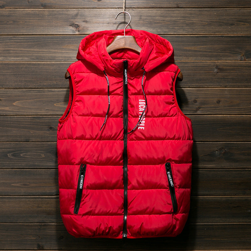 Men's Vest Men's Thickened Cotton Vest - cas7m