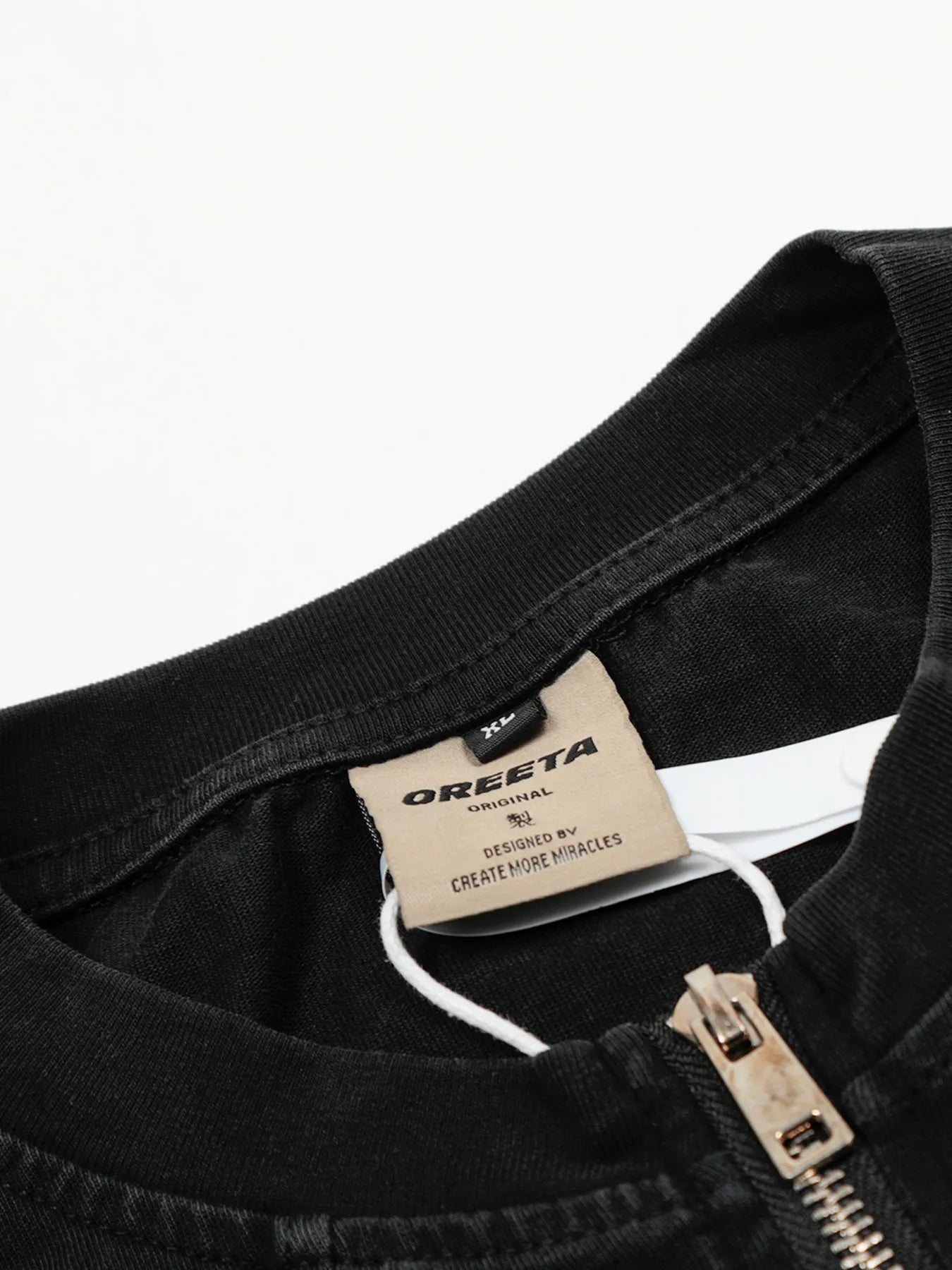 Men's Half-Zip Oversize T-Shirt - cas7m