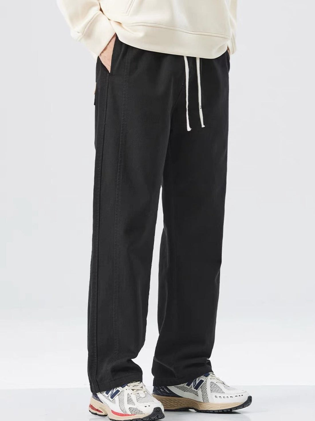 Men's Plus Size Loose Fit Drawstring Casual Pants - cas7m
