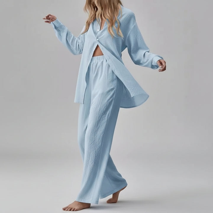 European And American Style Women Shirt Blouse And Pants - cas7m