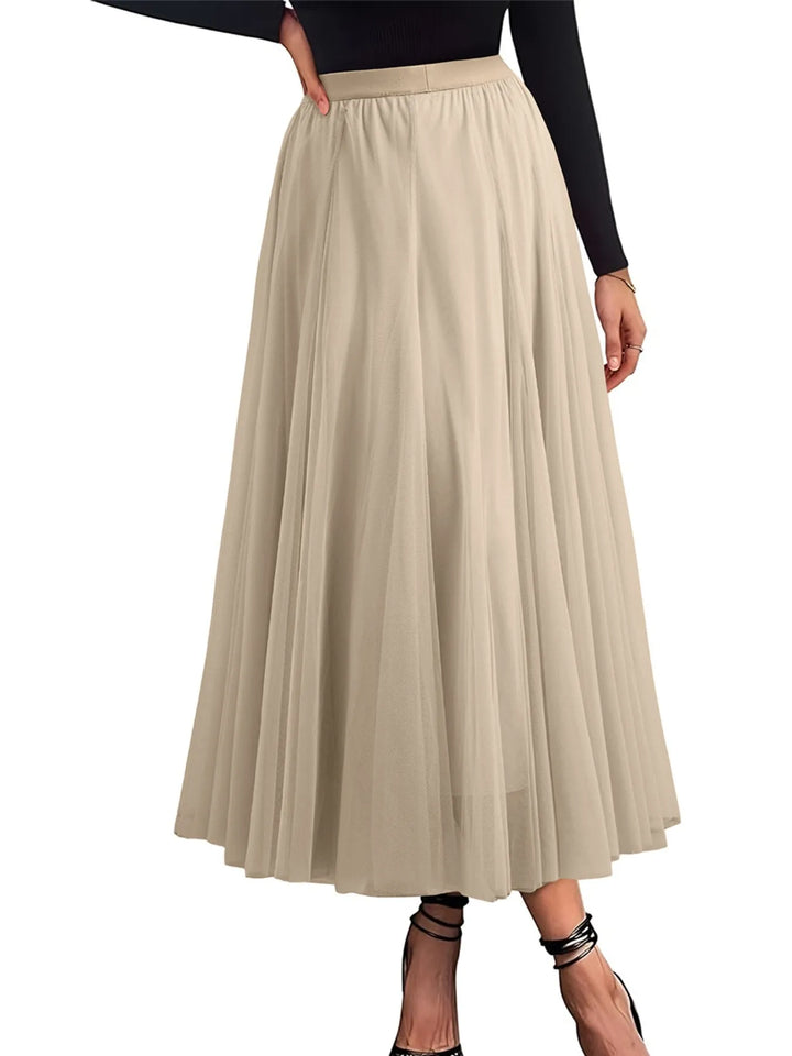 High-Waisted Midi Skirt - cas7m