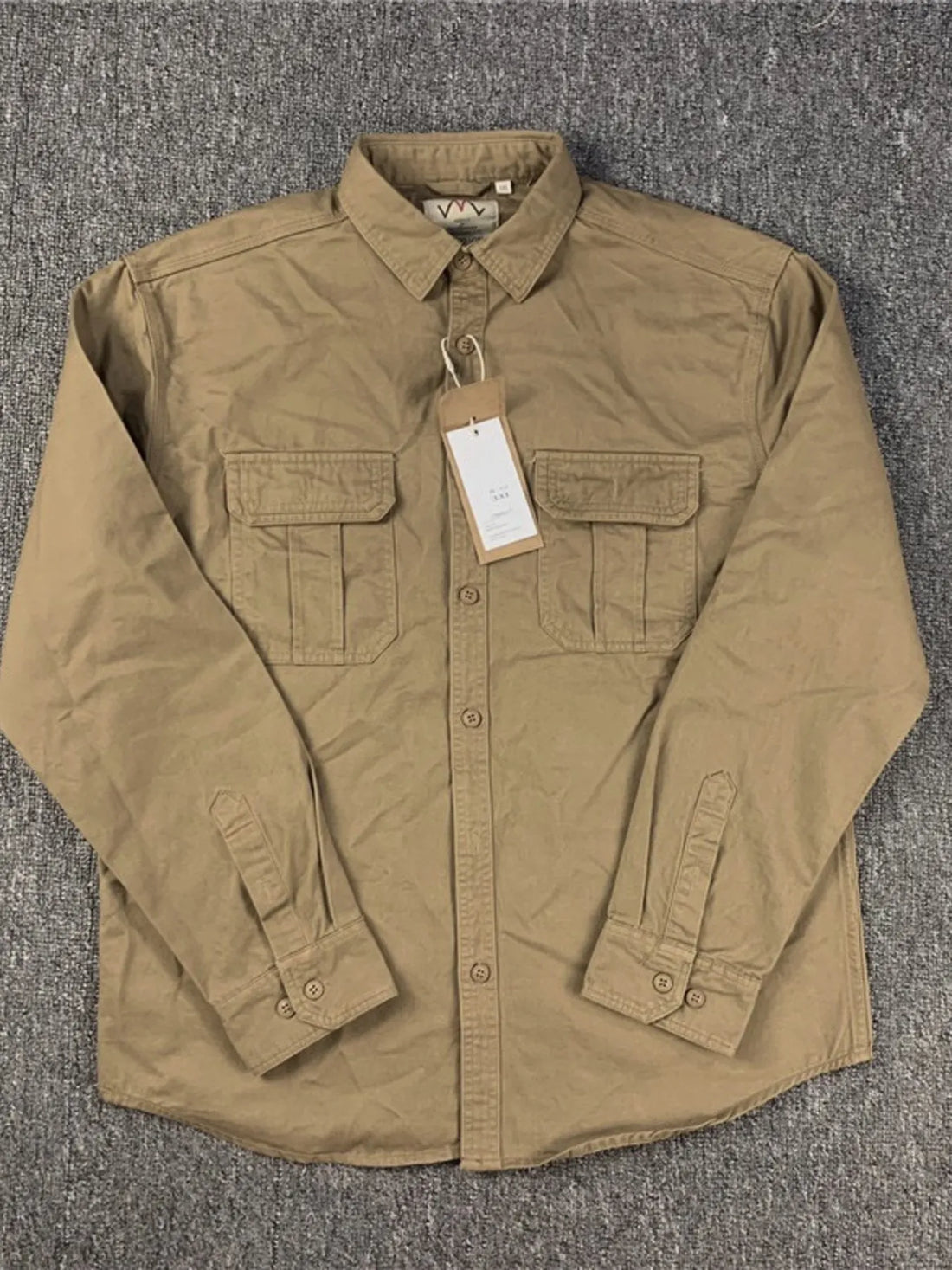 Men's Plus Size Button Up Long Sleeve Shirt - cas7m