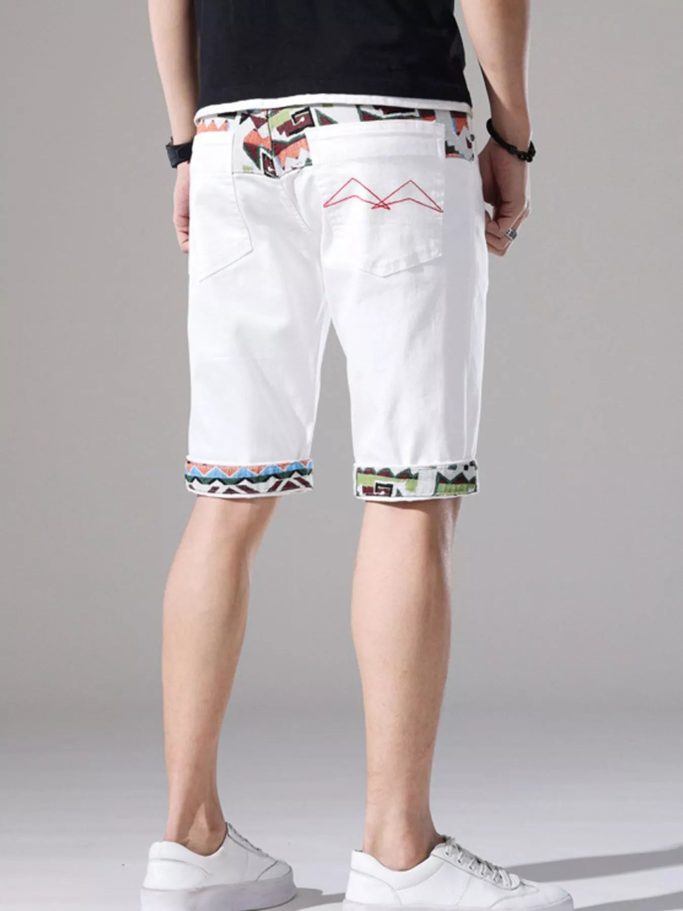 Men's Slim Fit Denim Shorts - cas7m