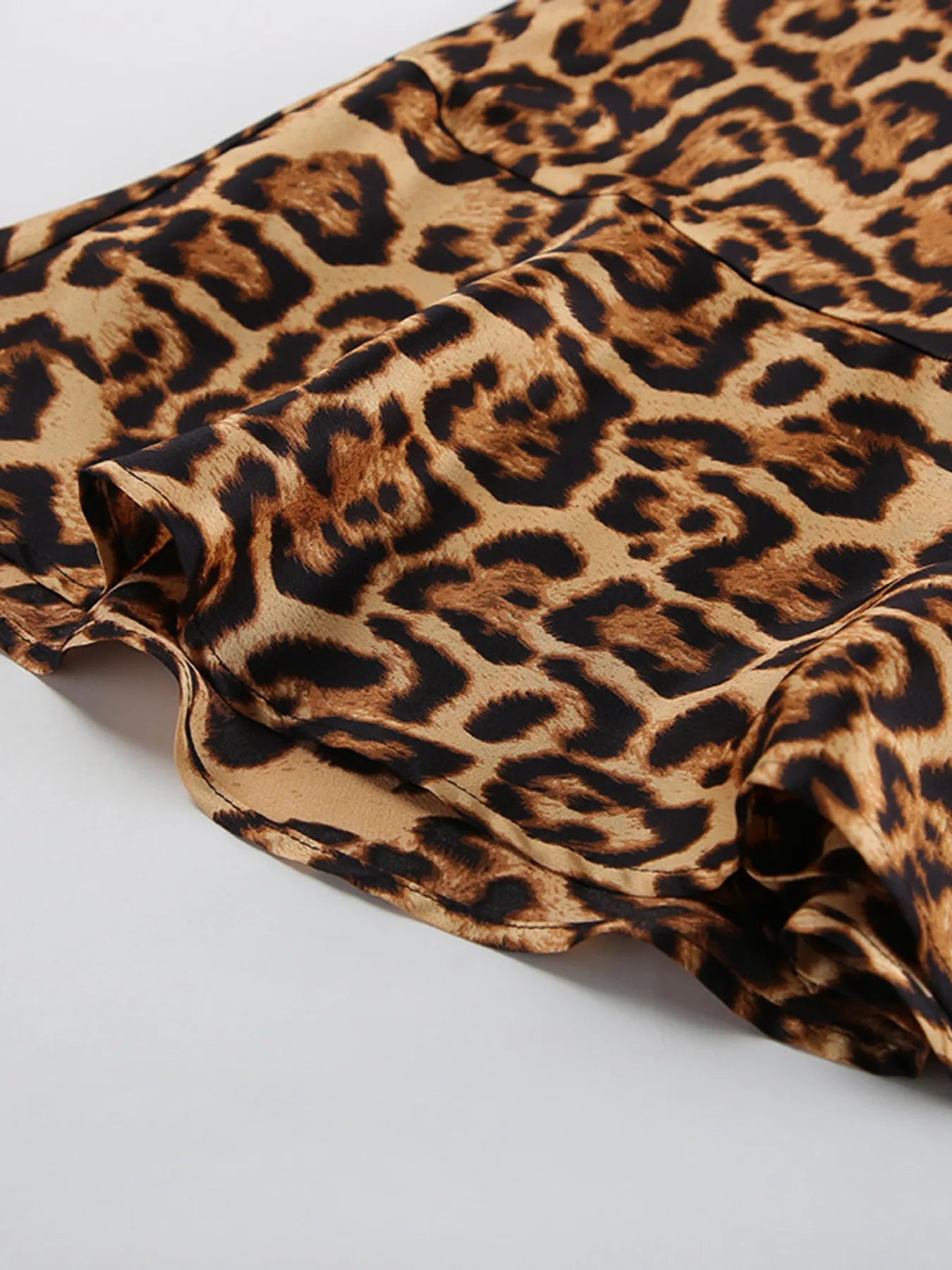Leopard Print Mini Skirt - cas7m