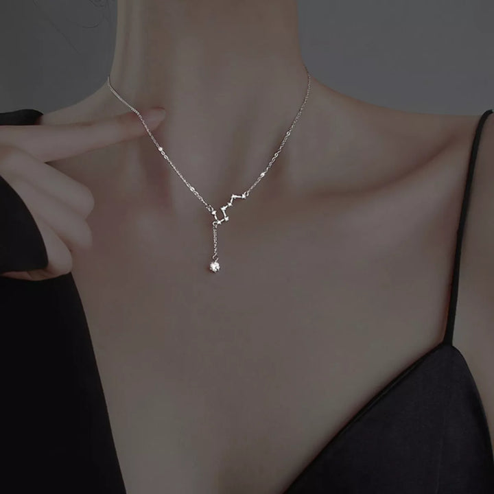 925 Sterling Silver Star Necklace - cas7m