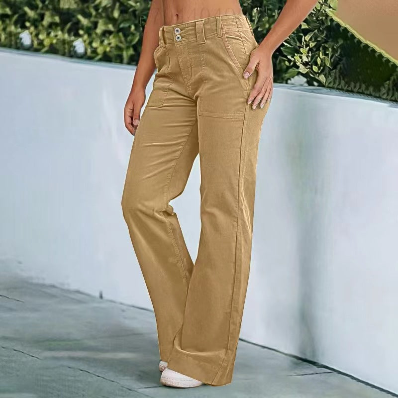 Lightweight Sports Pants Zipper Pocket Exercise Workout Pants - cas7m