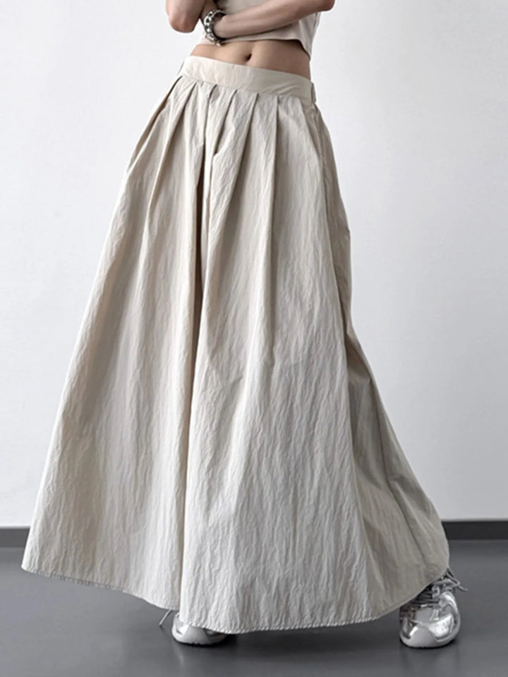 Pleated Maxi Skirt - cas7m