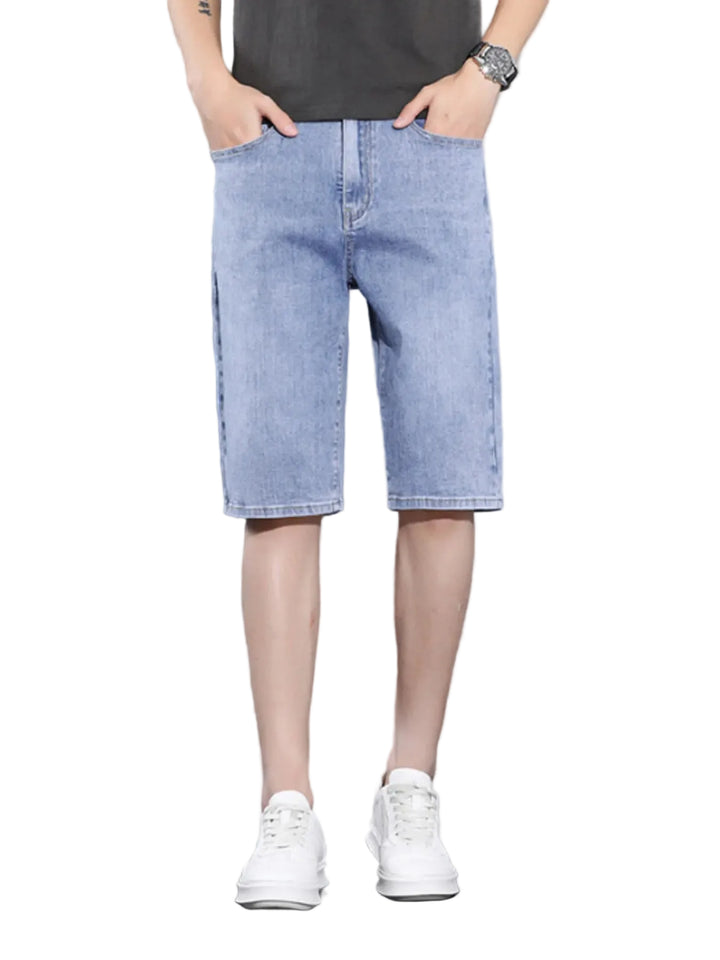 Men's Loose Fit Denim Shorts - cas7m