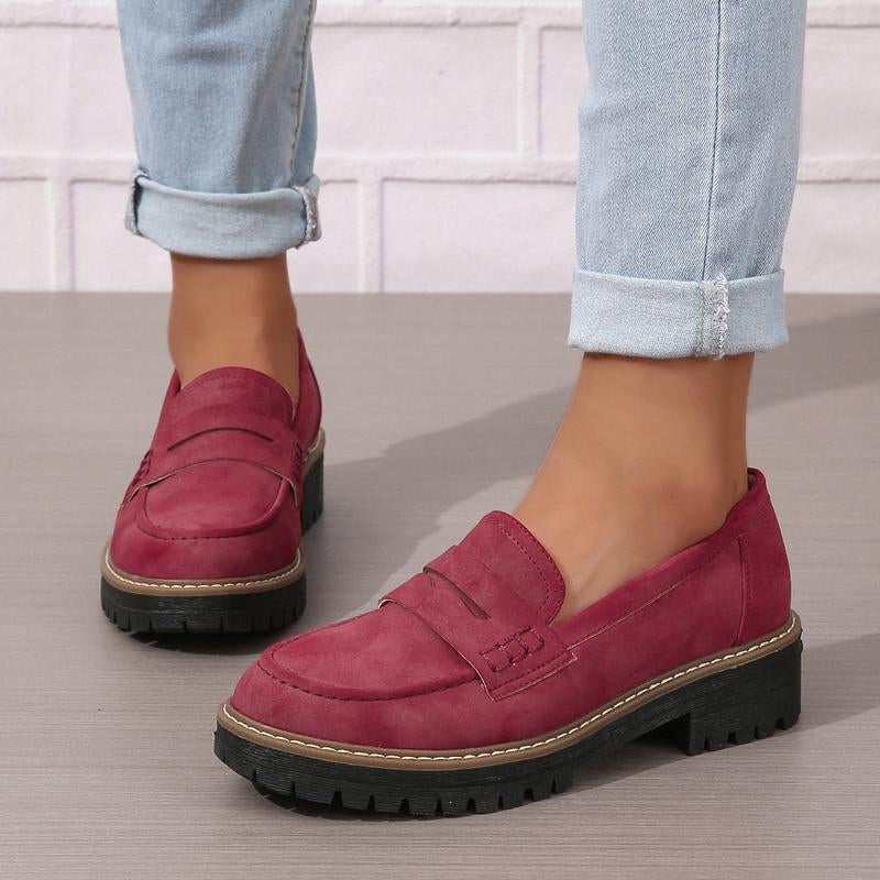 Fashion Flat Shoes Casual Matte British Style Women's Shoes - cas7m
