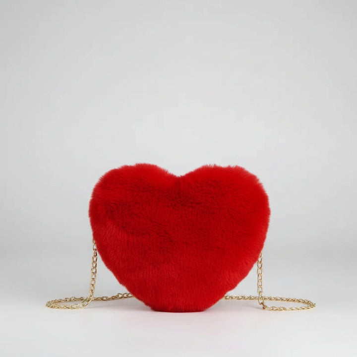Love Bags For Women Plush Chain Shoulder Bags Valentine's Day Party Bag - cas7m
