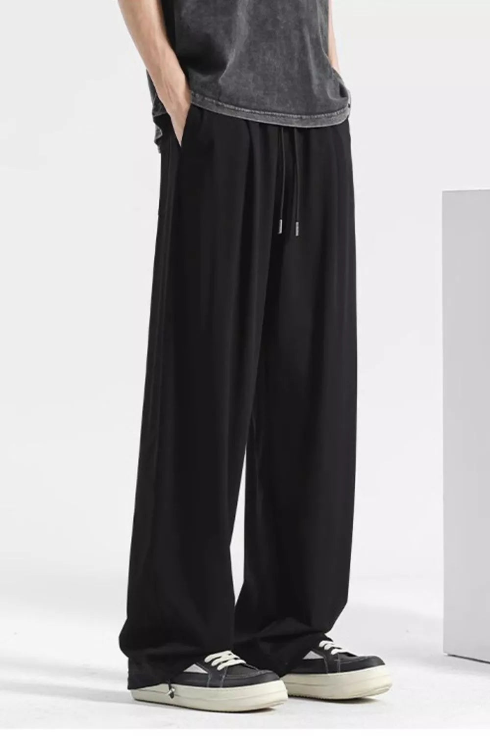 Men's Plus Size Casual Loose Fit Drawstring Sweatpants - cas7m