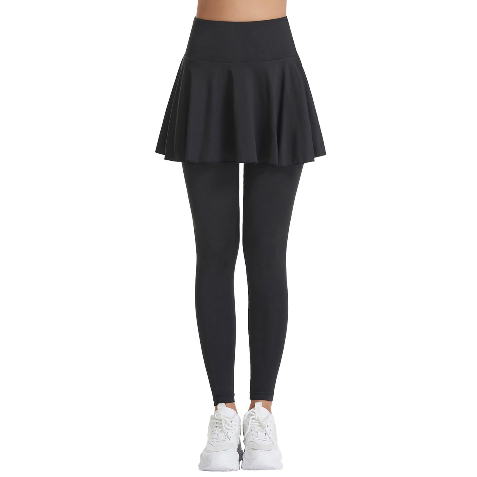 Ultimate High-Waisted Flare Yoga Pants with Pockets & Tummy Control - cas7m