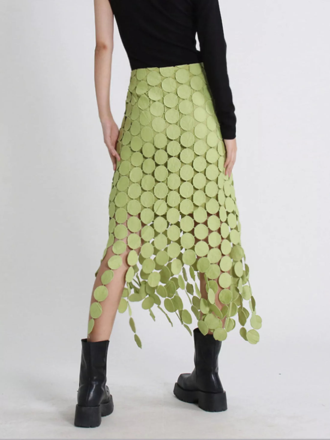 Fringe Midi Skirt - cas7m