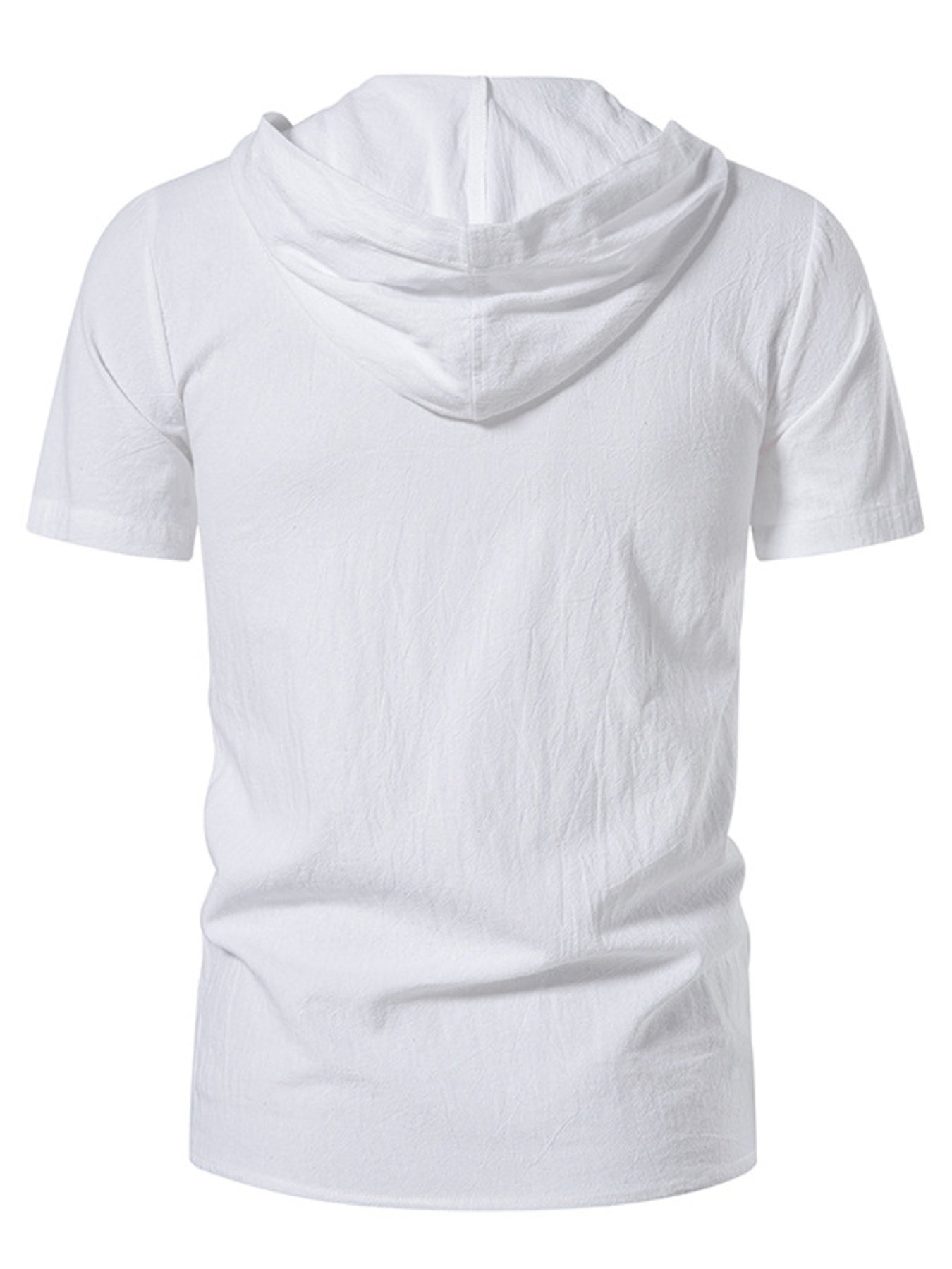 Men's Casual Lace-Up Hooded Top - cas7m