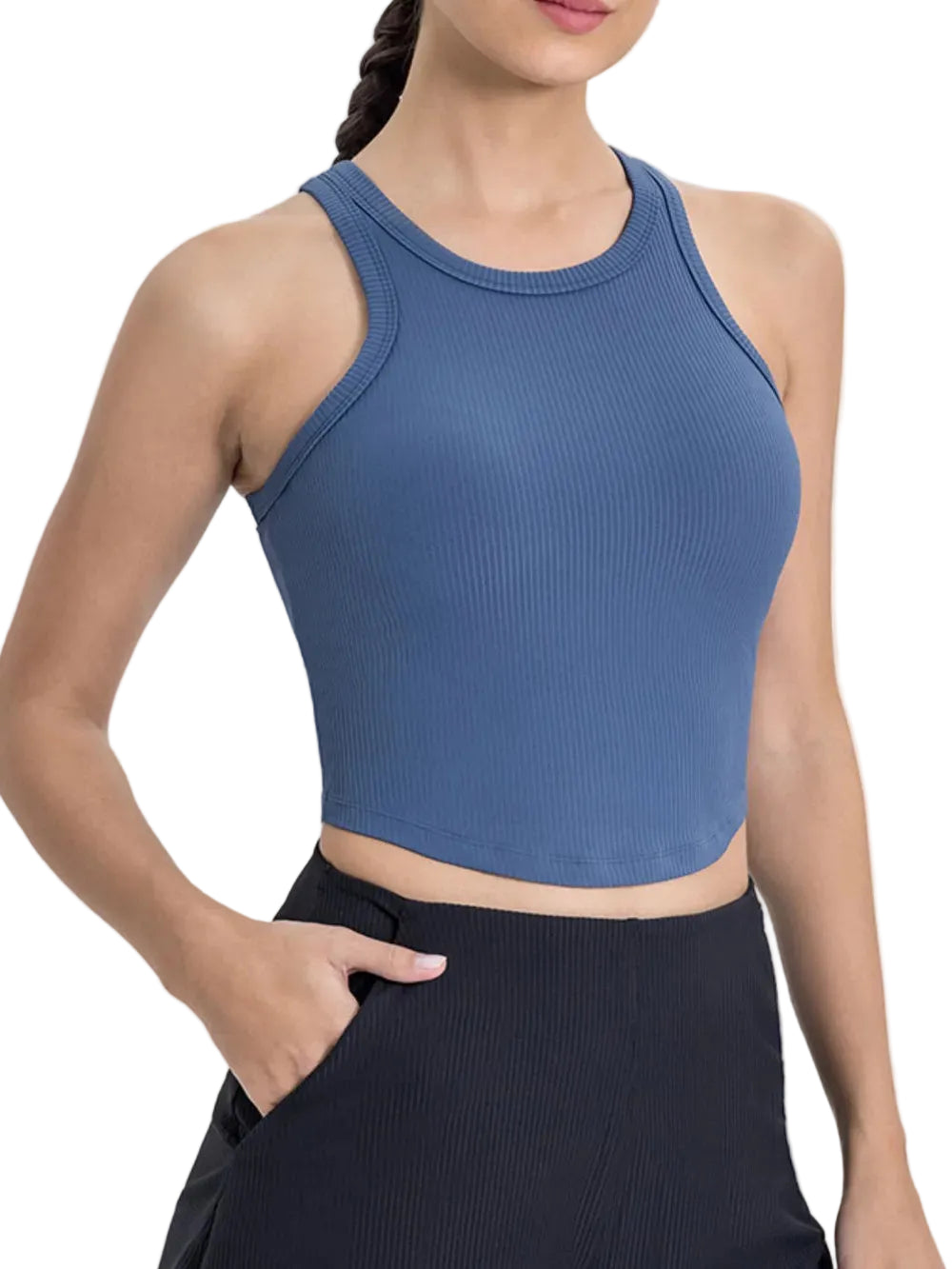 Millennia Round Neck Racerback Active Tank - cas7m