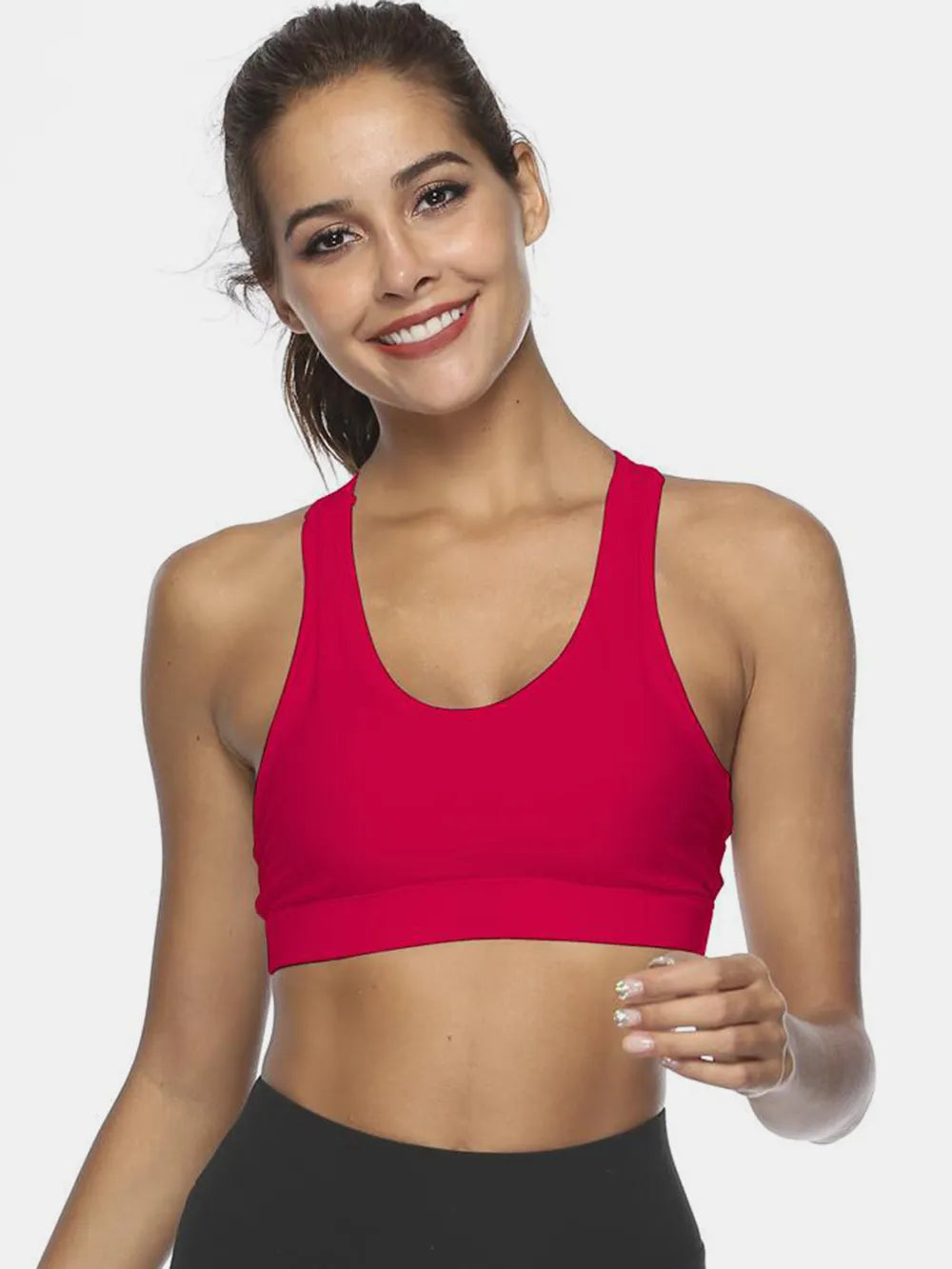 Cutout Scoop Neck Active Tank - cas7m