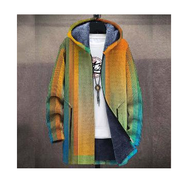 Printed Stand Collar Jacket For Men - cas7m