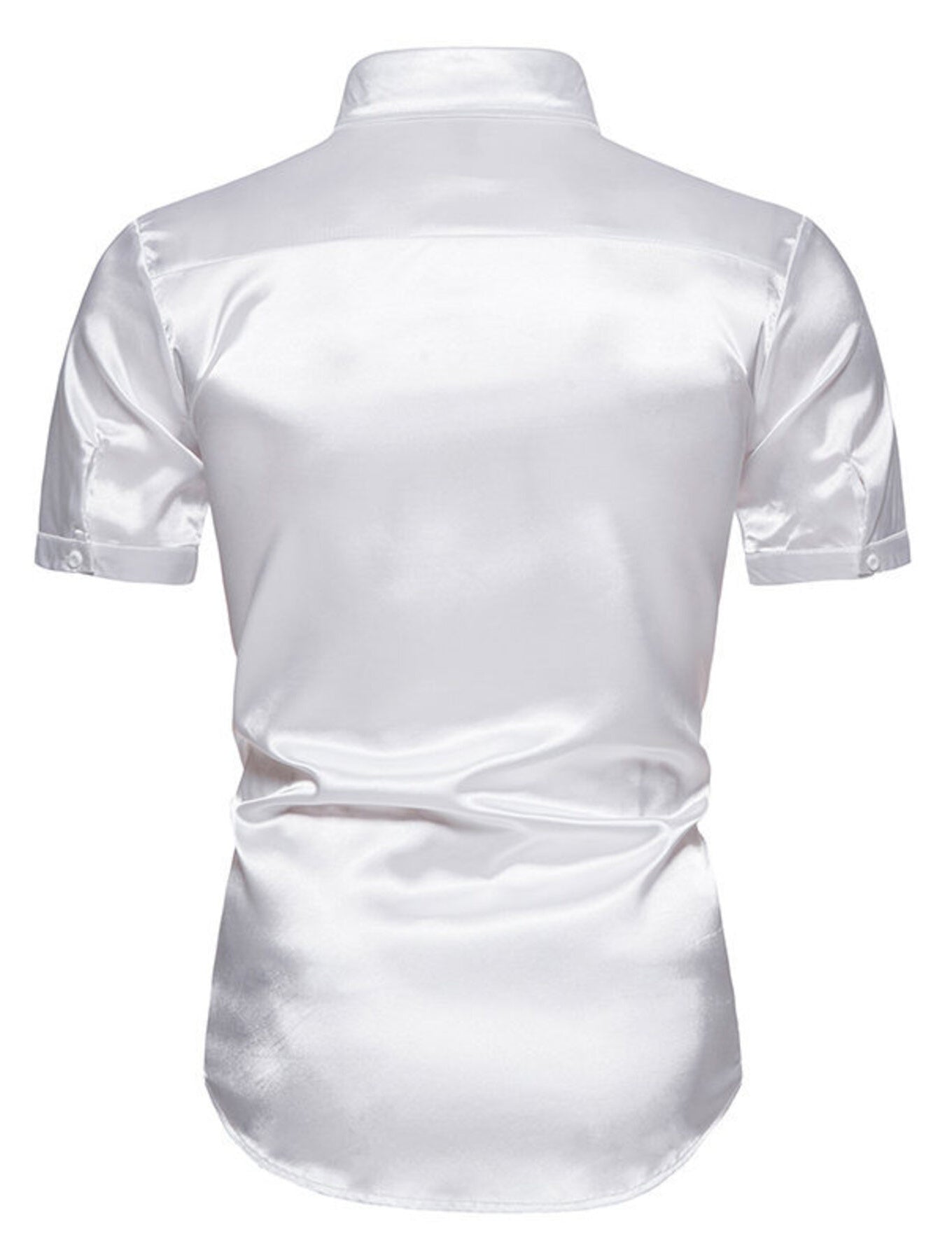Men's Button Up Short Sleeve Shirt - cas7m