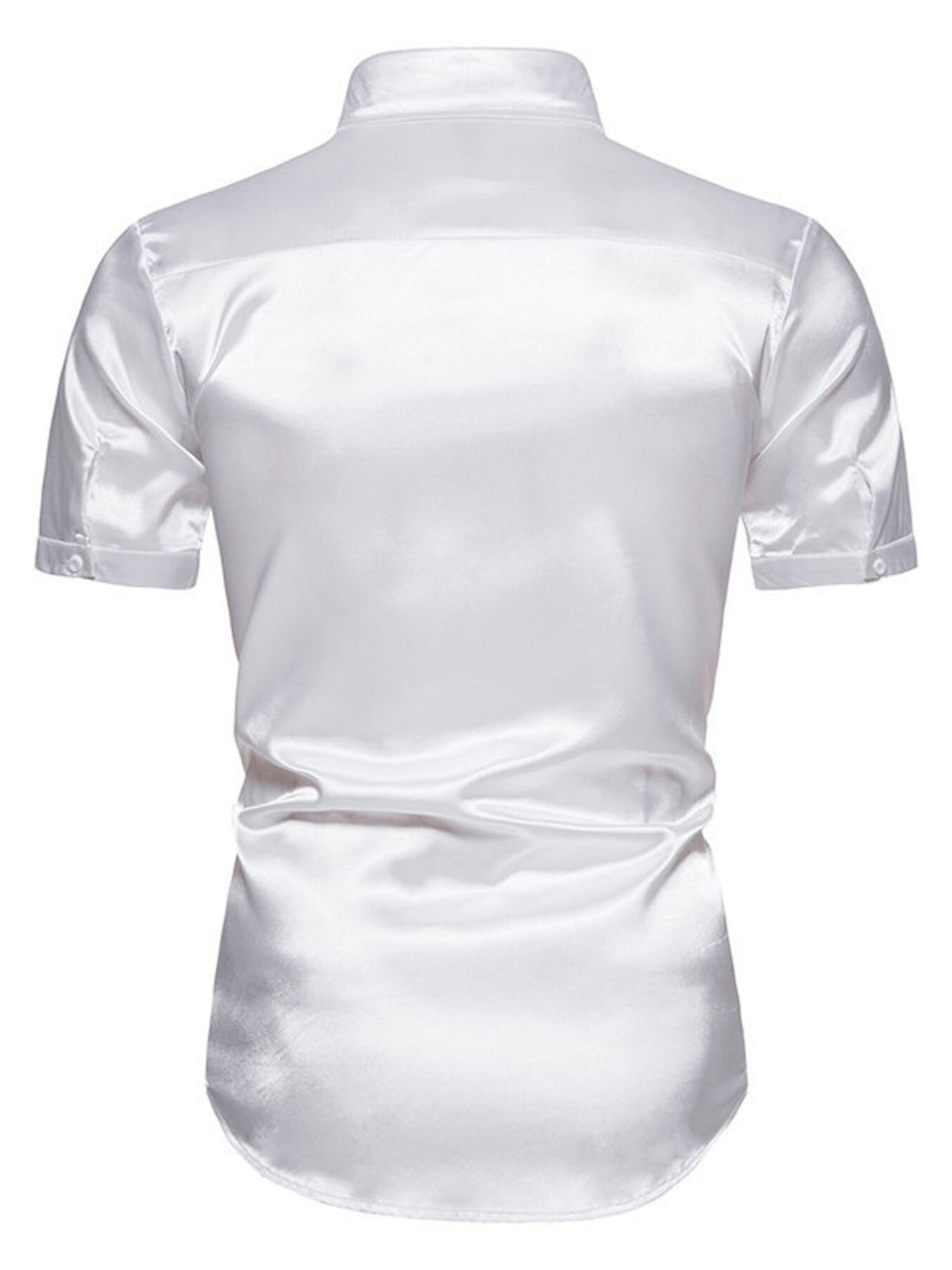 Men's Button Up Short Sleeve Shirt - cas7m