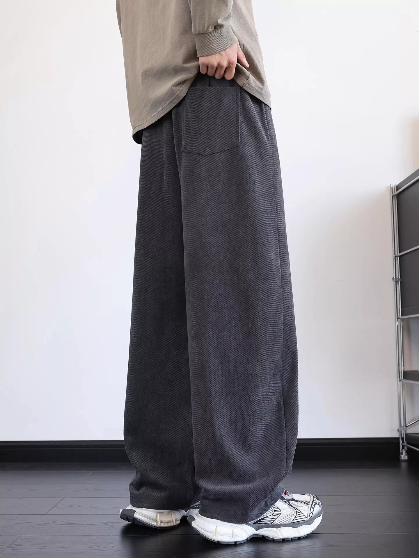 Men's Plus Size Wide-Leg Pants - cas7m