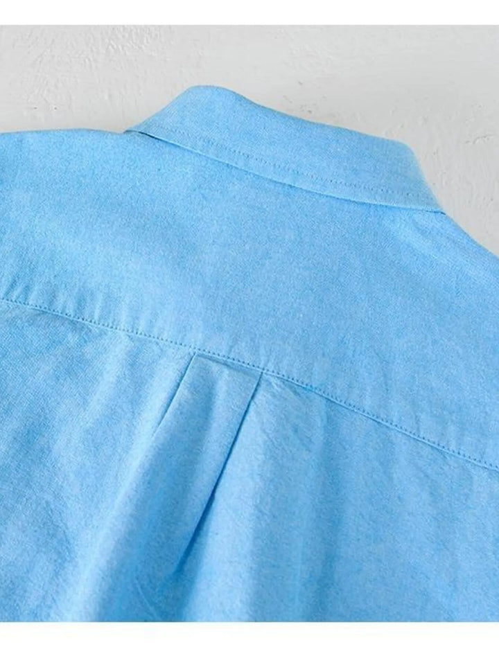 Men's Button Up Long Sleeve Shirt - cas7m