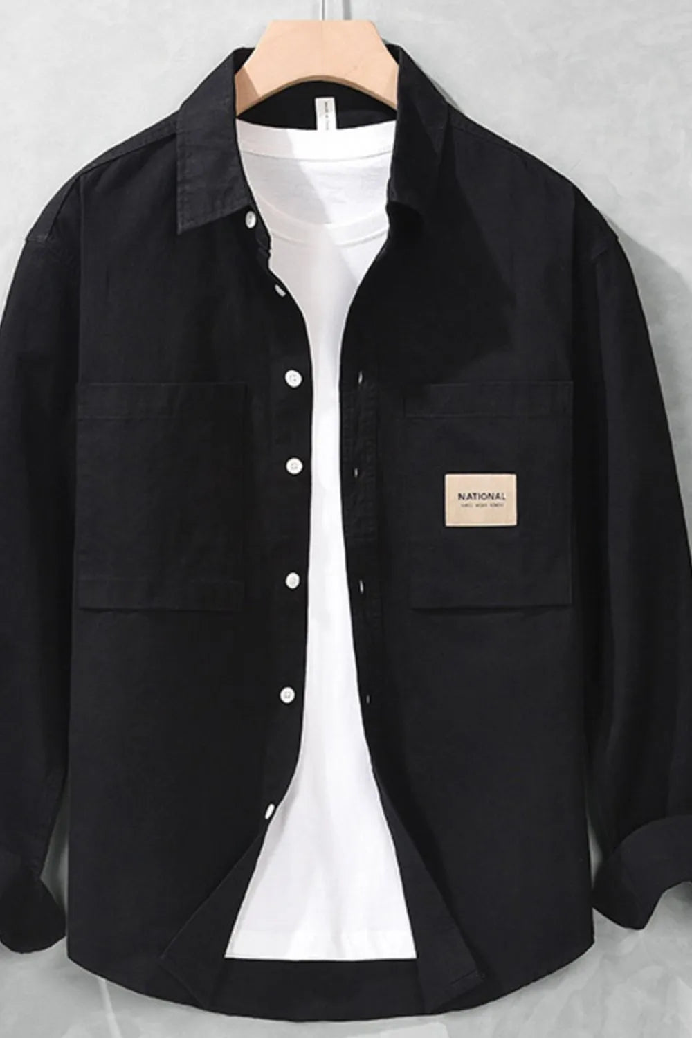 Men's Long Sleeve Button-Up Shirt - cas7m