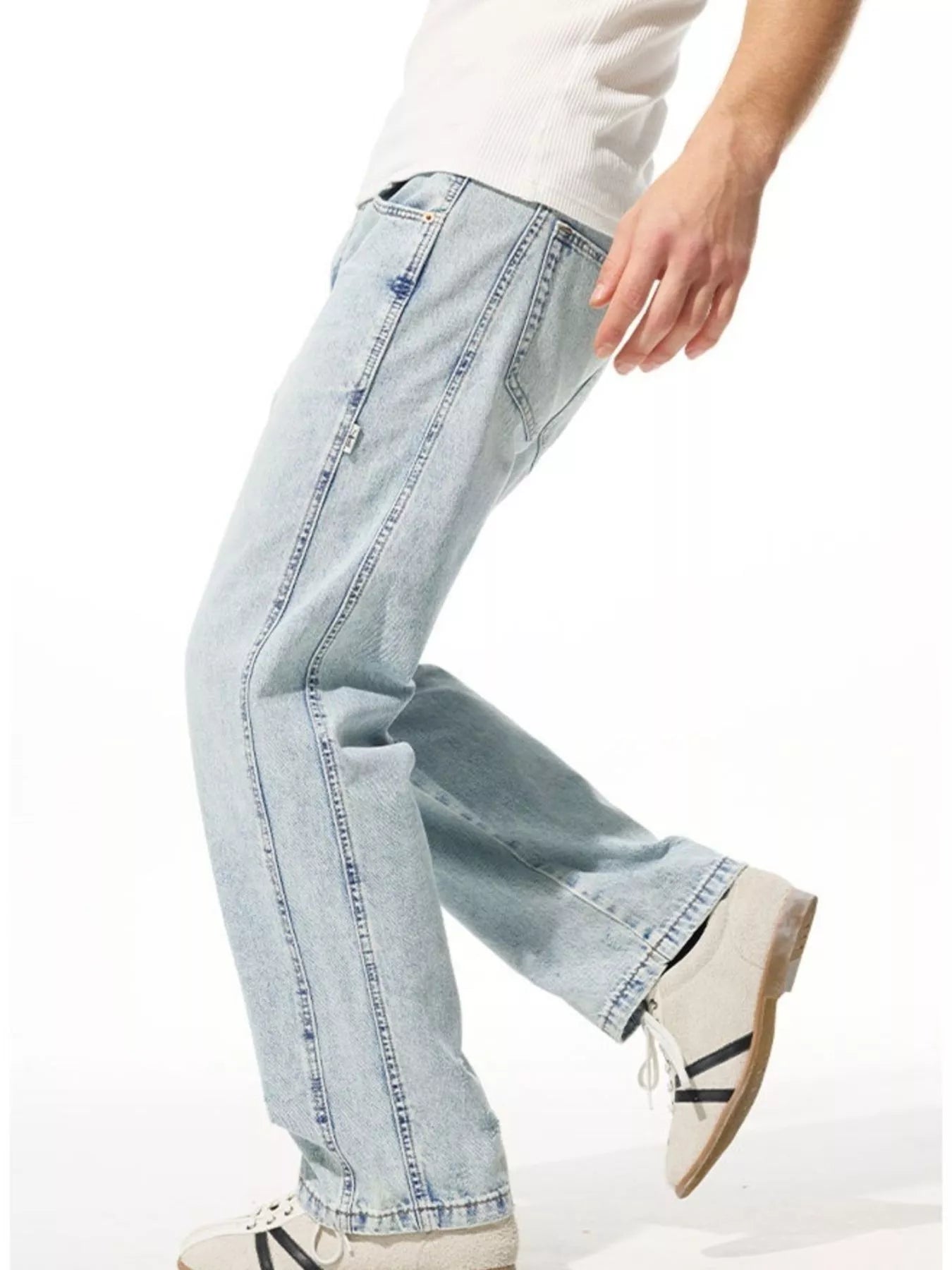Men's Wide Leg Jeans - cas7m