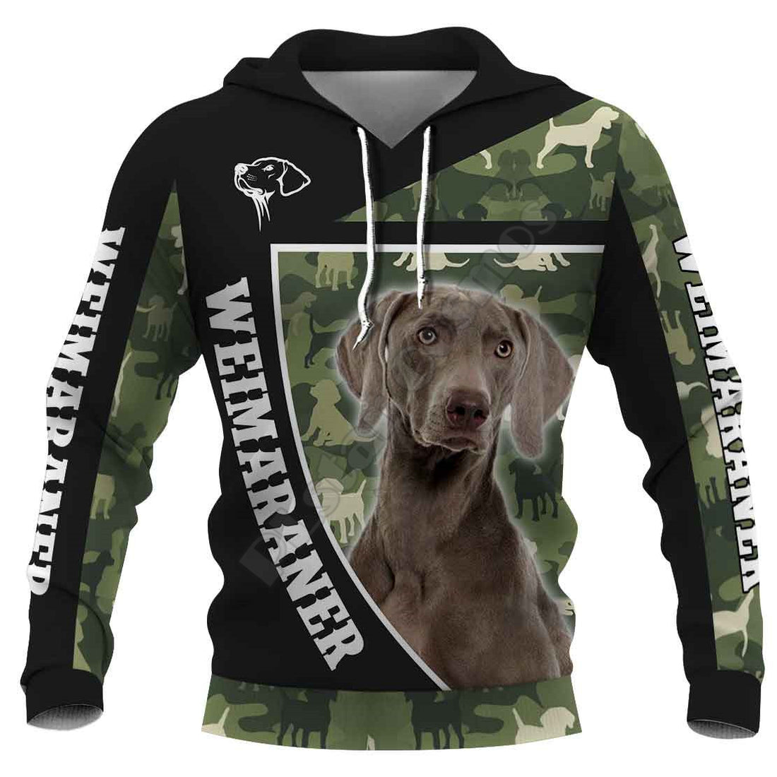 Camouflage Dog 3D Digital Printed Sweatshirt Hoodie - cas7m