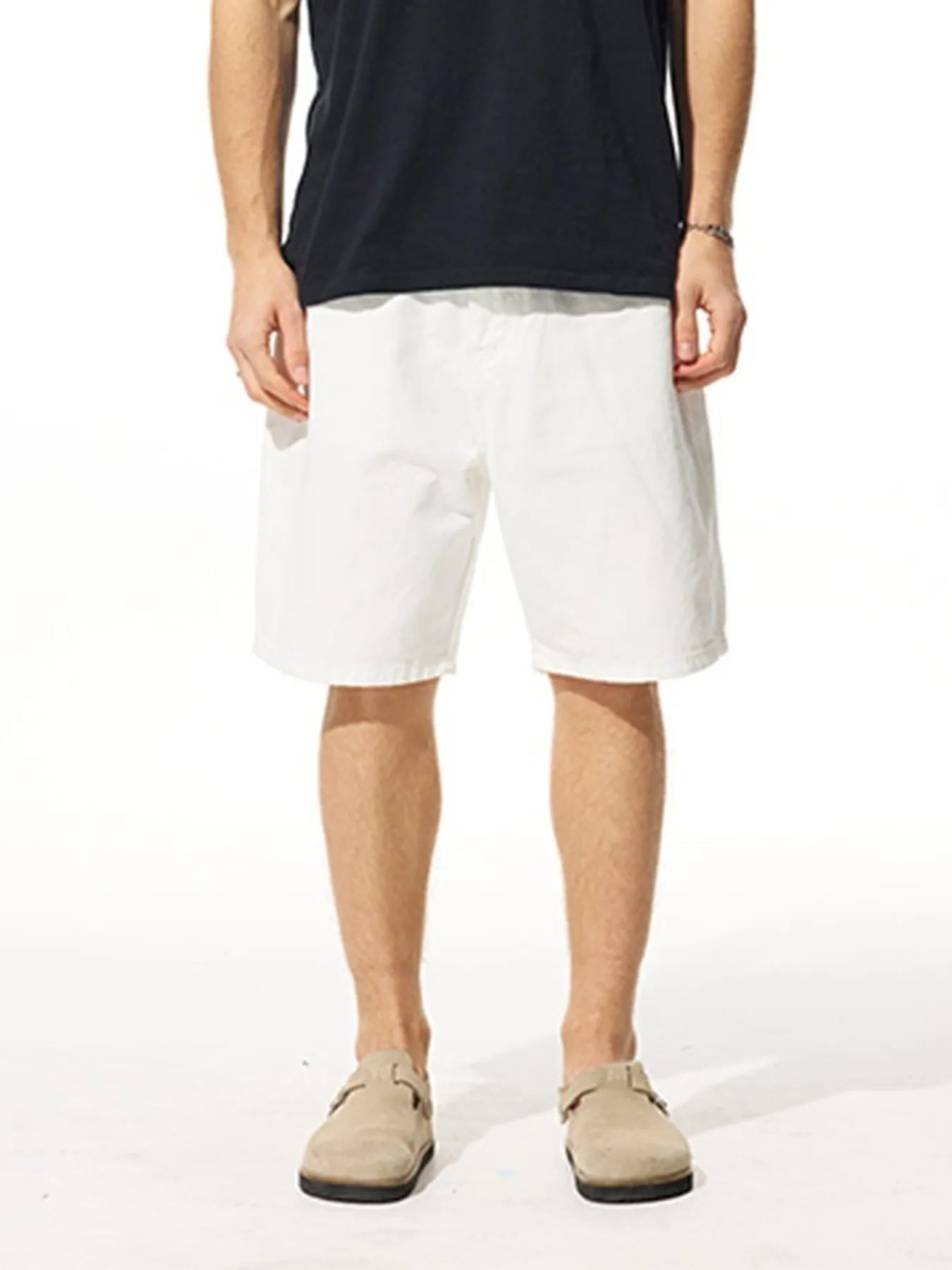 Men's Loose Fit Denim Shorts - cas7m