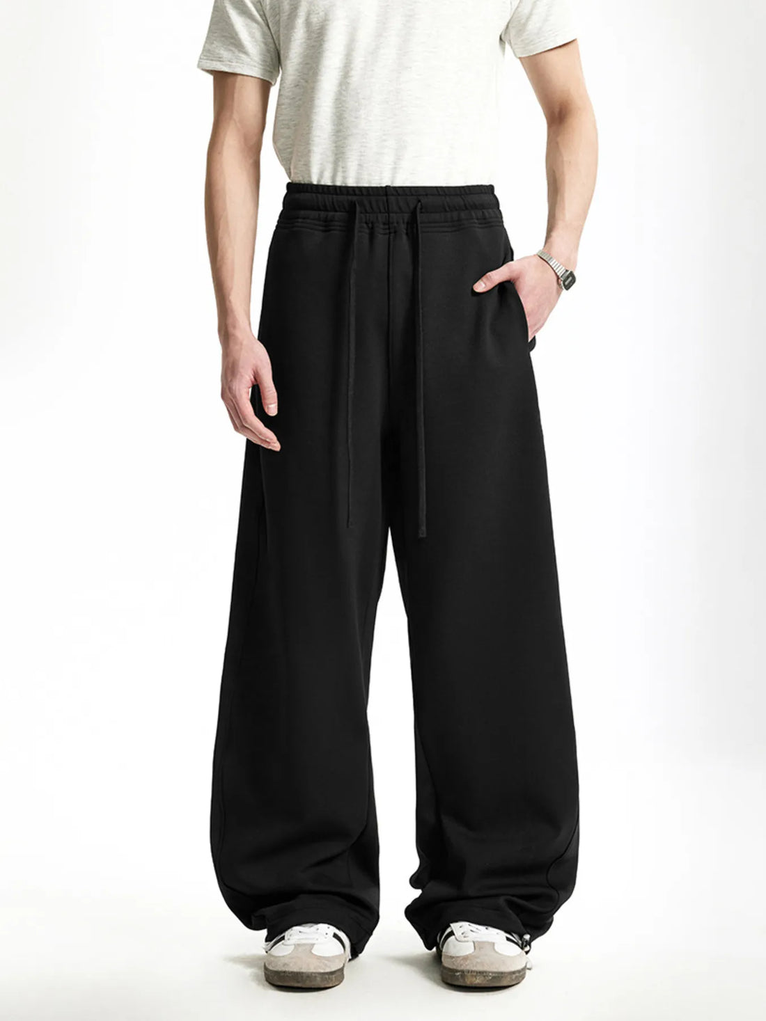 Men's Loose Fit Drawstring Sweatpants - cas7m