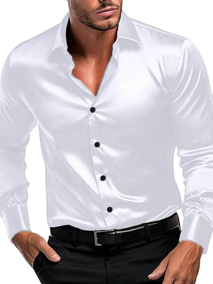 Men's Button Down Long Sleeve Shirt - cas7m