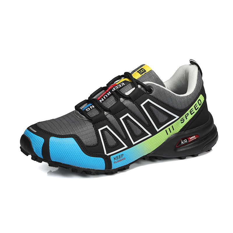 Summer Hiking Shoes Outdoor Shoes Men's Super Lightweight Breathable Shock Absorption Off-road Trekking Shoes - cas7m