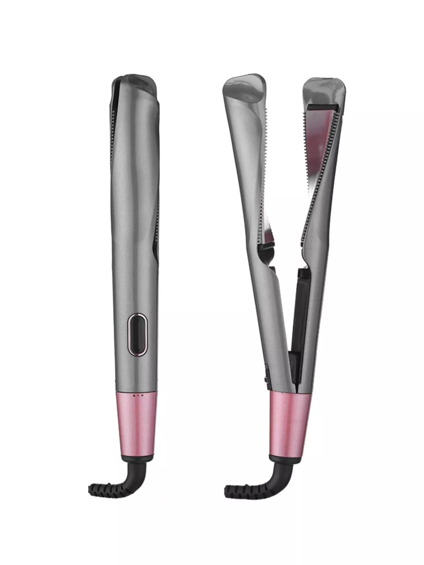 2-in-1 Adjustable Curling & Straightening Iron for Salon-Quality Hair - cas7m
