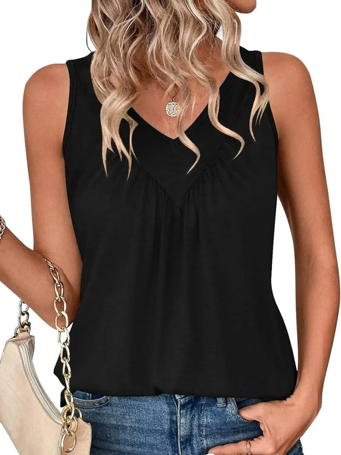 SleekRuched Stretch Fit Top - Comfy Viscose Blend - cas7m