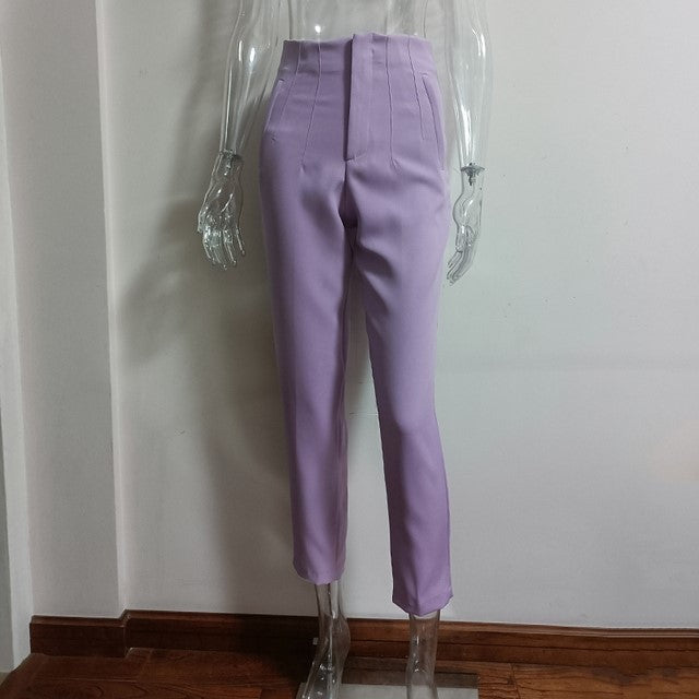 Women's Casual Fashion Straight Leg Pants - cas7m