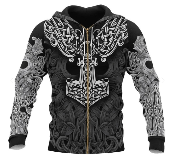 Digital 3D Printed Pullover Hoodie Fashion Hoodie - cas7m