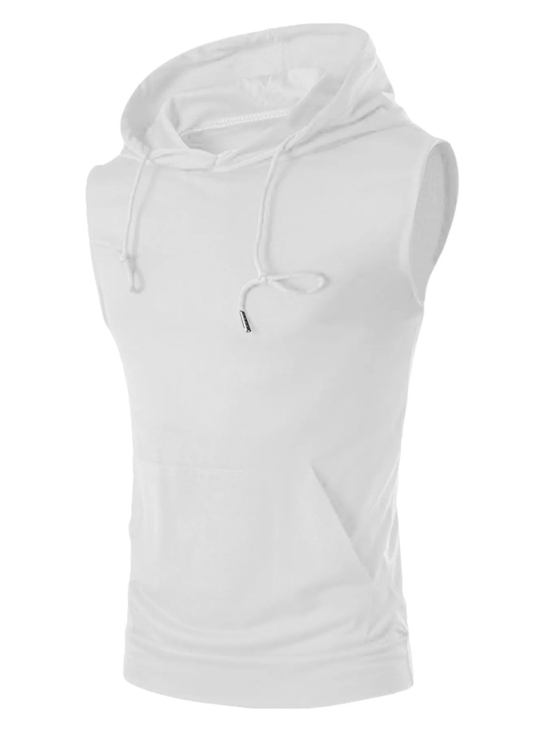 Men's Drawstring Hooded Tank - cas7m